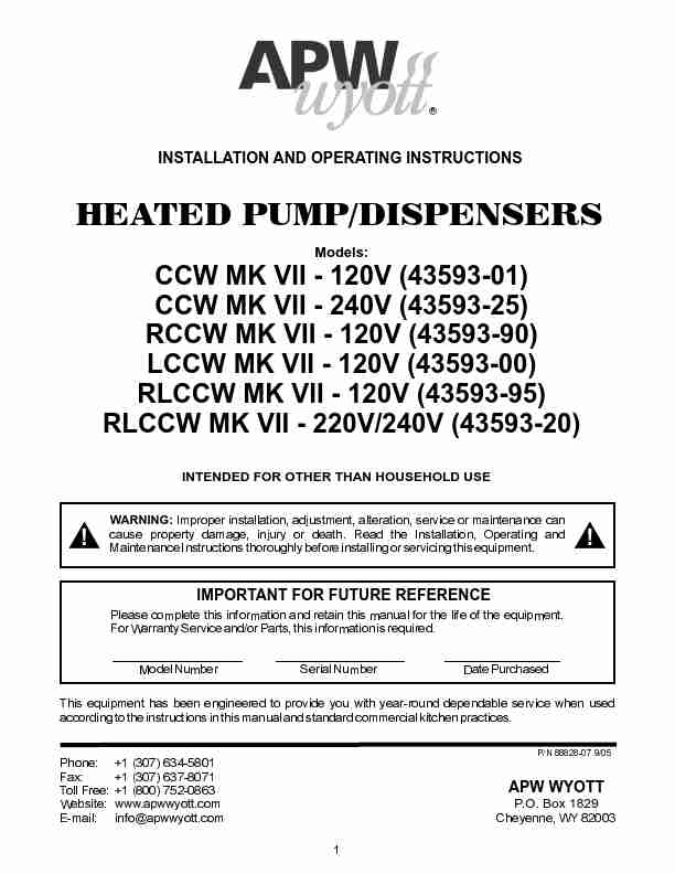 APW Wyott Water Dispenser CCW MK VII, RCCW MK VII, LCCW MK VII, RLCCW MK VII-page_pdf